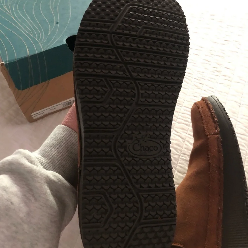 Chaco Men's Chelsea Boots Chestnut Brown Suede Size 10 New